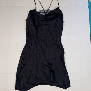 Silky black dress!!